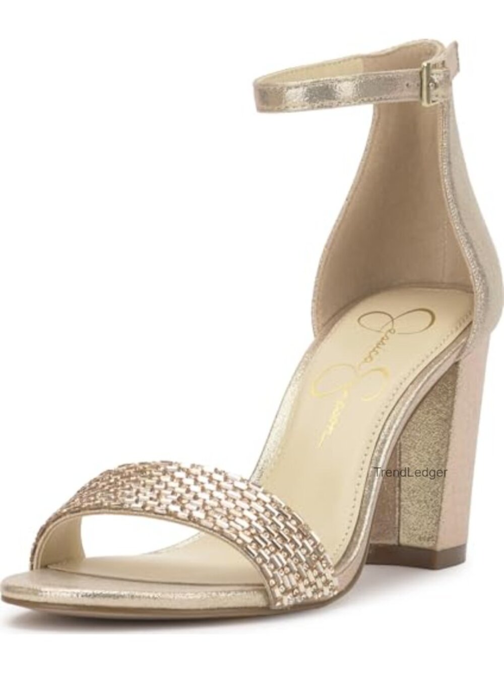 Block Heel Ankle Strap Open Toe Sandals
